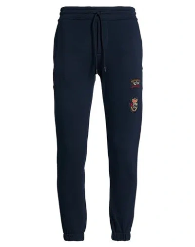 Paul & Shark Man Pants Navy Size M Cotton In Blue