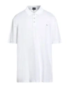 Paul & Shark Man Polo Shirt White Size 3xl Cotton In White