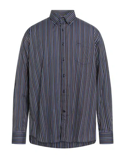 Paul & Shark Man Shirt Midnight Blue Size 17 Cotton