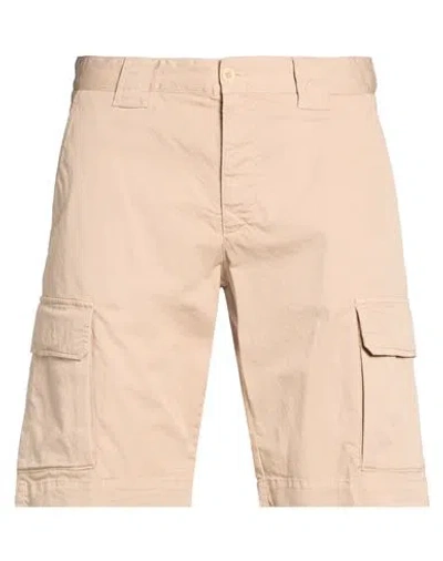 Paul & Shark Man Shorts & Bermuda Shorts Beige Size 32 Cotton, Elastane In Brown
