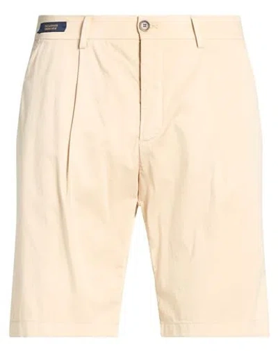 Paul & Shark Man Shorts & Bermuda Shorts Beige Size 32 Cotton, Silk, Elastane