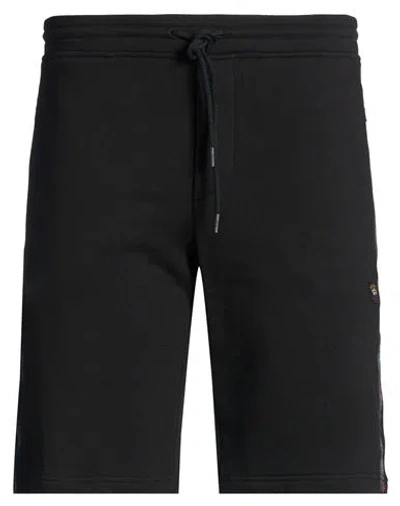 Paul & Shark Man Shorts & Bermuda Shorts Black Size 3xl Cotton