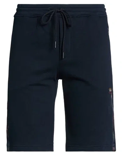 Paul & Shark Man Shorts & Bermuda Shorts Midnight Blue Size L Cotton