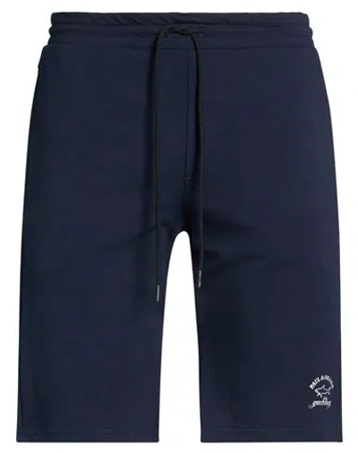Paul & Shark Man Shorts & Bermuda Shorts Midnight Blue Size Xxl Cotton, Polyester, Elastane