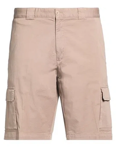 Paul & Shark Man Shorts & Bermuda Shorts Sand Size 42 Cotton, Elastane In Gold