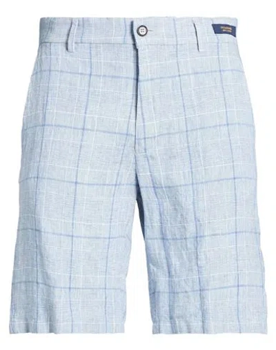 Paul & Shark Man Shorts & Bermuda Shorts Sky Blue Size 32 Linen