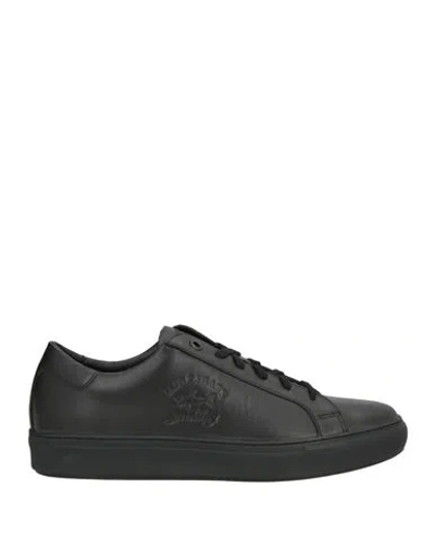 Paul & Shark Man Sneakers Black Size 9 Leather