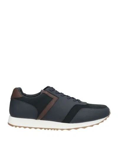 Paul & Shark Man Sneakers Midnight Blue Size 9 Cow Leather