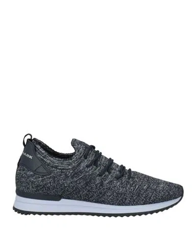 Paul & Shark Man Sneakers Midnight Blue Size 9 Textile Fibers, Leather