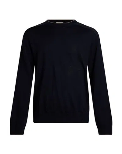 Paul & Shark Man Sweater Midnight Blue Size S Virgin Wool In Black