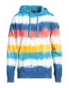 Paul & Shark Tie-dye Cotton Drawstring Hoodie In Multi