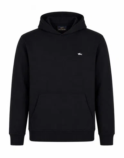 Paul & Shark Man Sweatshirt Black Size L Polyester, Viscose, Polyurethane