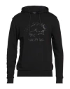 Paul & Shark Man Sweatshirt Black Size Xl Cotton In Black