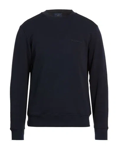 Paul & Shark Man Sweatshirt Navy Size Xxl Cotton, Polyamide, Elastane In Blue