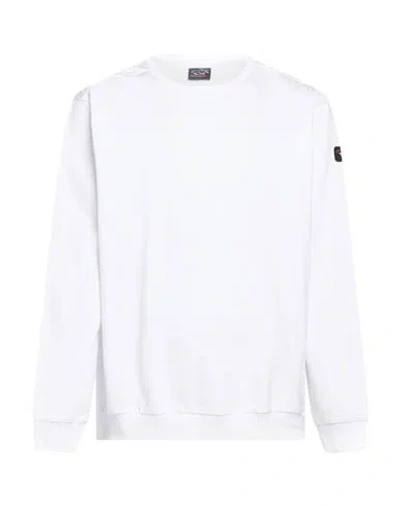 Paul & Shark Man Sweatshirt White Size L Cotton