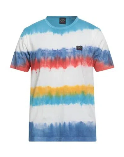 Paul & Shark Man T-shirt Azure Size S Cotton In Multi