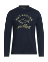 Paul & Shark Man T-shirt Midnight Blue Size S Cotton, Elastane In Blue