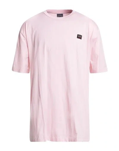 Paul & Shark Man T-shirt Pink Size Xxl Cotton