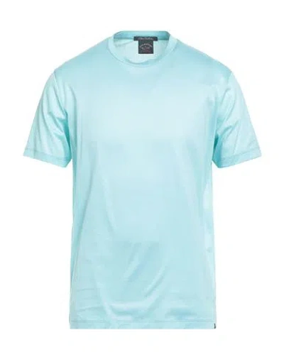 Paul & Shark Man T-shirt Sky Blue Size Xl Cotton