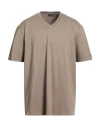 Paul & Shark Man T-shirt Taupe Size Xxl Cotton In Brown