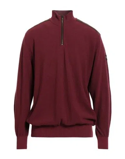 Paul & Shark Man Turtleneck Burgundy Size Xl Virgin Wool In Red
