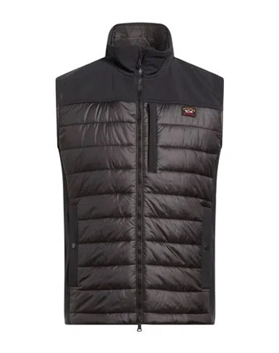 Paul & Shark Man Vest Black Size L Nylon, Polyester, Elastane