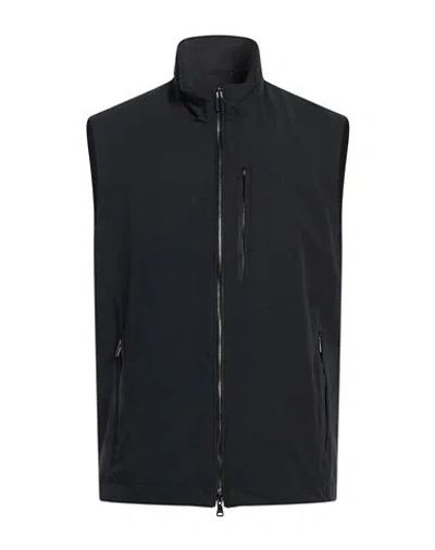 Paul & Shark Man Vest Black Size Xxl Polyester, Elastane