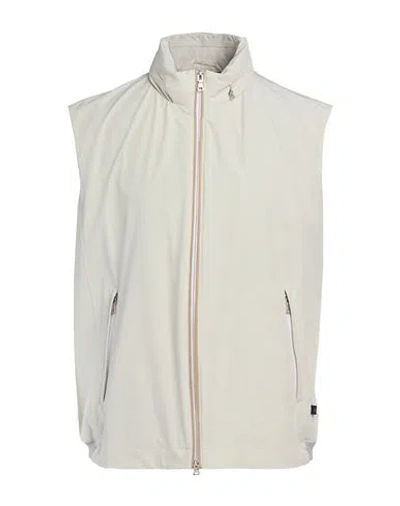 Paul & Shark Man Vest Light Grey Size 3xl Polyester, Elastane In White