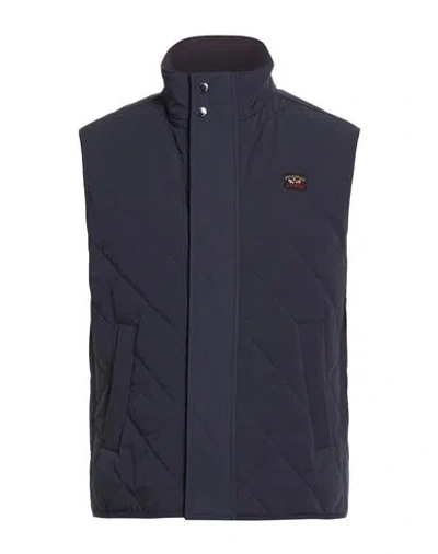 Paul & Shark Man Vest Midnight Blue Size M Polyester, Elastane