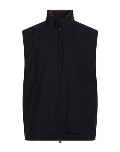 Paul & Shark Man Vest Midnight Blue Size Xxl Virgin Wool, Silk