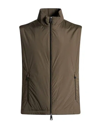 Paul & Shark Man Vest Military Green Size M Nylon, Elastane