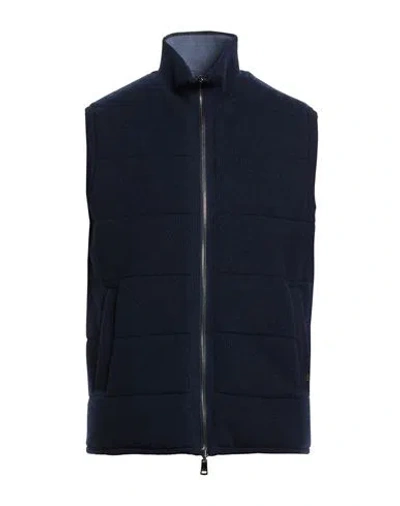 Paul & Shark Man Vest Navy Size S Virgin Wool, Cashmere