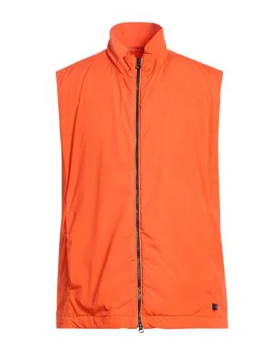 Paul & Shark Man Vest Orange Size Xxl Polyamide, Elastane