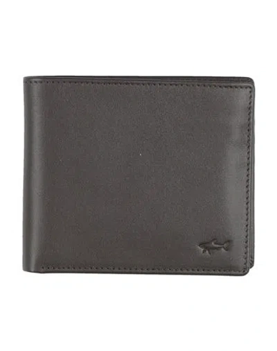 Paul & Shark Man Wallet Dark Brown Size - Cow Leather