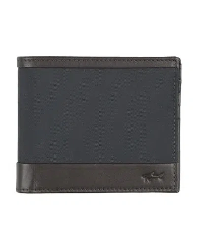Paul & Shark Man Wallet Midnight Blue Size - Nylon, Cow Leather