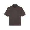 Paul & Shark Merino Extrafine Polo Shirt In Brown