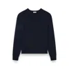 Paul & Shark Merino Extrafine Wool Crew Neck Sweater In Blue