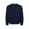Paul & Shark Merino Extrafine Wool Crewneck Sweater In Blue