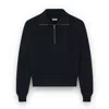 Paul & Shark Merino Extrafine Wool Half-zip Sweater In Blue