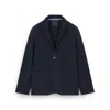 Paul & Shark Merino Wool Blazer In Blue
