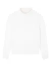 Paul & Shark Merino Wool Turtleneck Sweater In White