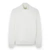 Paul & Shark Merino Wool Turtleneck Sweater In White