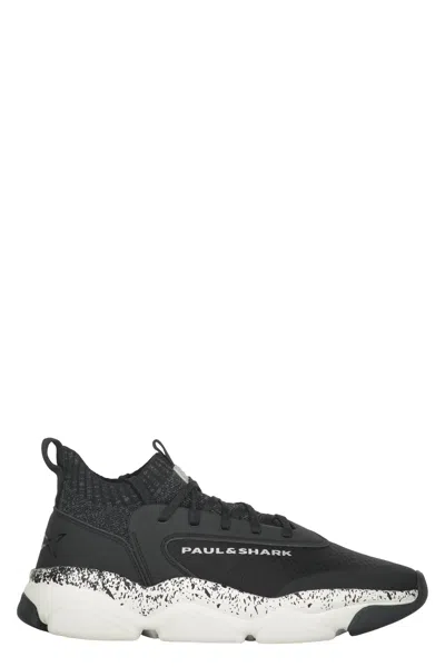 Paul & Shark Modern Black Sneakers For Sports And Style