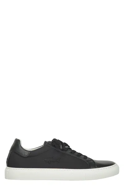 Paul & Shark Modern Black Sneakers With A White Sole