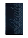 Paul & Shark Monogram Wool Scarf In Blue