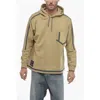 Paul & Shark White Mountaineering Brushed Cotton Hoodie With Breast Pocke In Brown