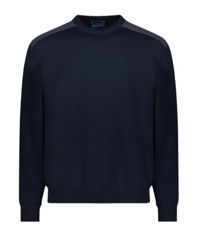 Paul & Shark Navy Crewneck Knit Sweater In Grey