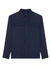 Paul & Shark Tailored Jacket With Chest Pockets And Long Sleeves In Blue