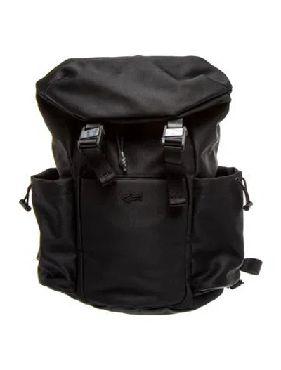 Pre-owned Paul & Shark Nylon Backpack In Black