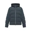 Paul & Shark Hooded Padded Jacket In Black